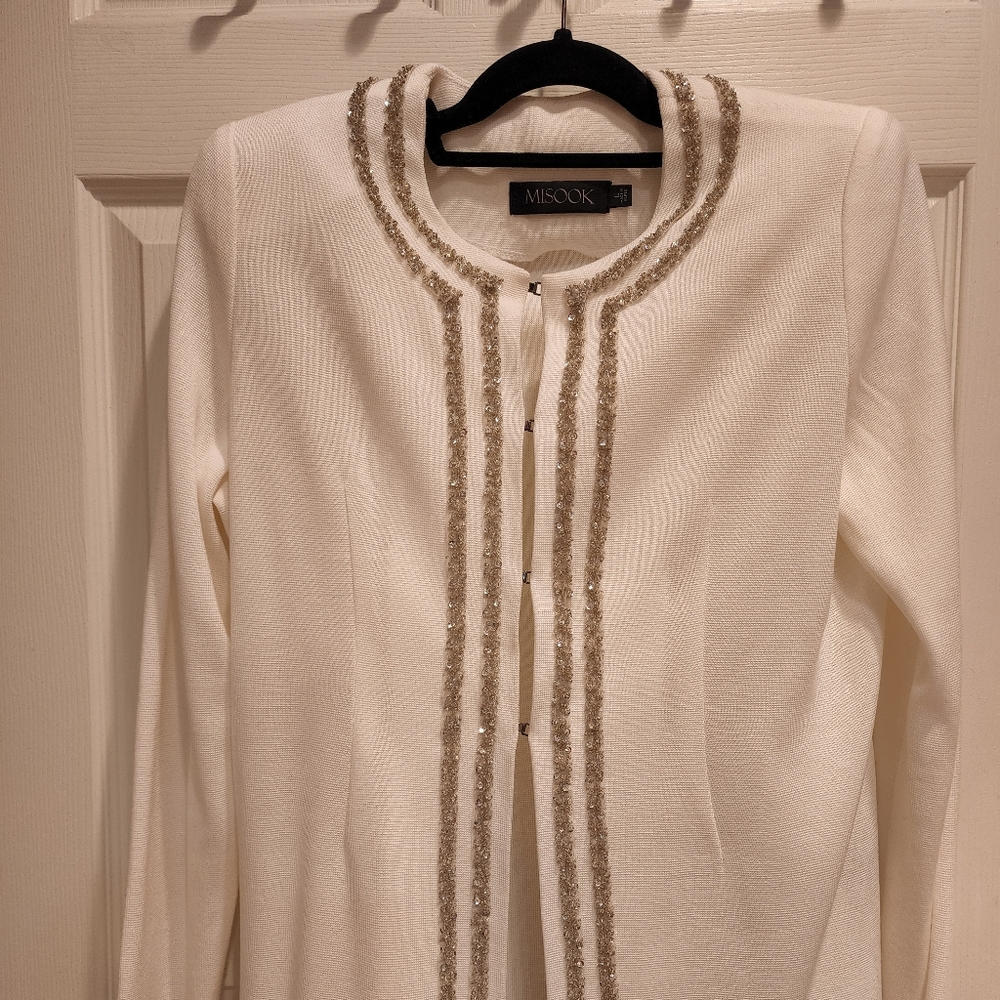 Womens white Misook jaket